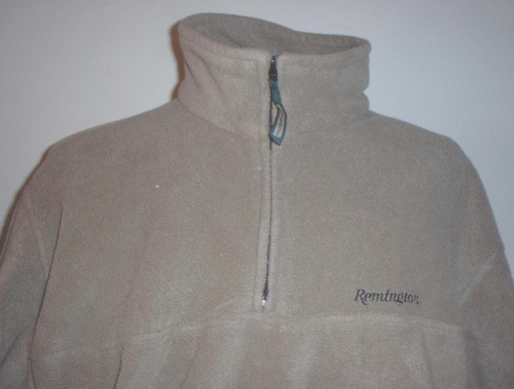 Remington brand coyote tan fleece pullover size LARGE-img-7