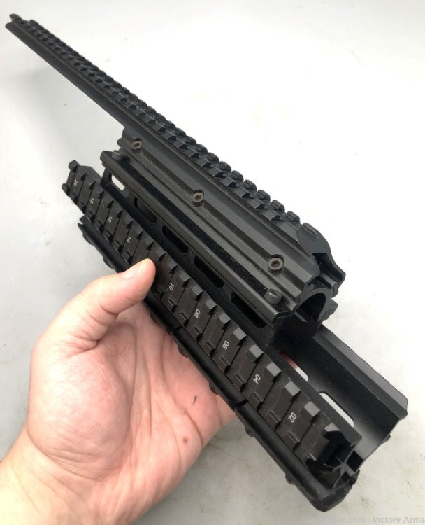 AIM Sports Saiga 12G Quad Rail for 12-Gauge Shotgun w/ Rail Covers-img-1