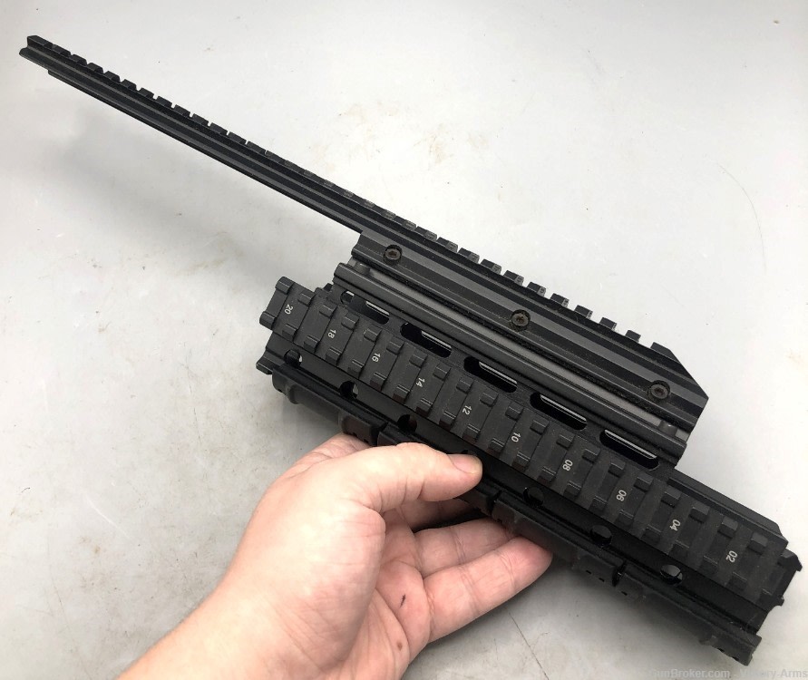 AIM Sports Saiga 12G Quad Rail for 12-Gauge Shotgun w/ Rail Covers-img-0
