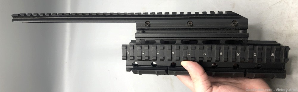 AIM Sports Saiga 12G Quad Rail for 12-Gauge Shotgun w/ Rail Covers-img-2