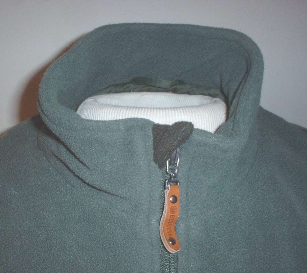Beretta green fleece jacket size XX-LARGE; nice shape!-img-2