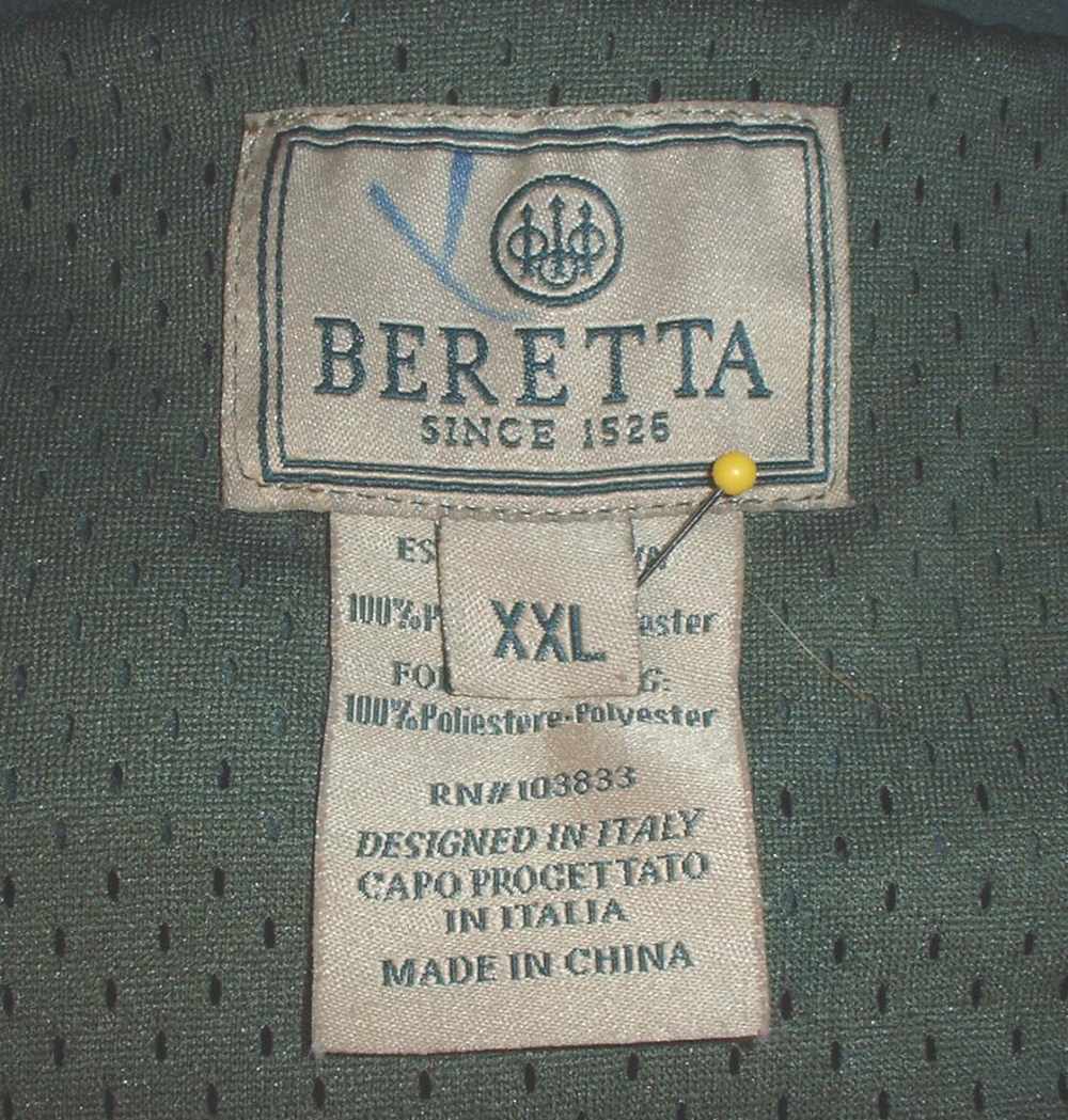 Beretta green fleece jacket size XX-LARGE; nice shape!-img-7