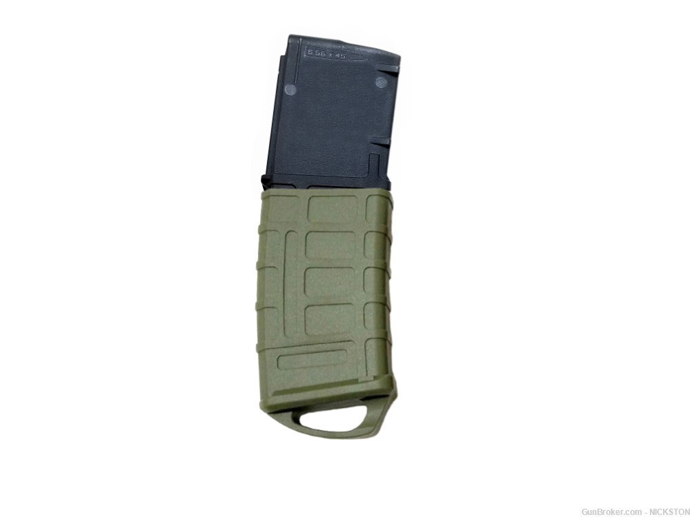 2 Green Rubber Sleeves for AR15 M4 .223 .300blk 5.56mm 30 Round Magazines-img-4