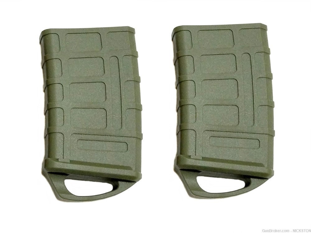 2 Green Rubber Sleeves for AR15 M4 .223 .300blk 5.56mm 30 Round Magazines-img-0