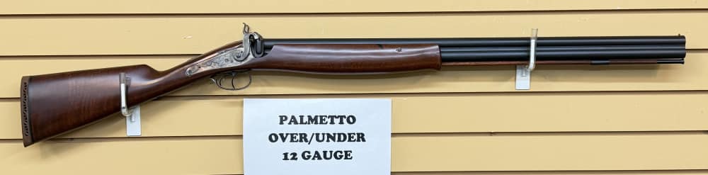 Palmetto Arms Over / Under 12 gauge Black Powder Shotgun VG COND -img-0