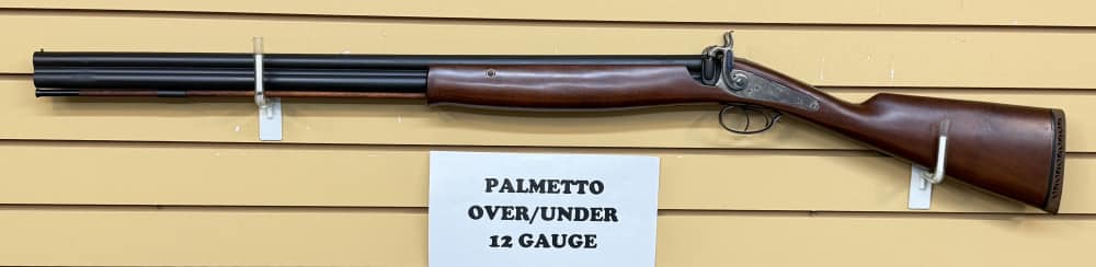 Palmetto Arms Over / Under 12 gauge Black Powder Shotgun VG COND -img-1