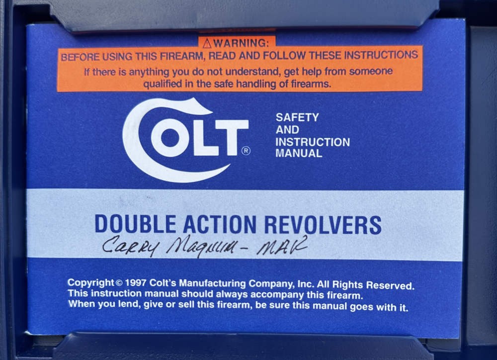 Rare Colt Magnum Carry .357 Magnum – Only made for one year, 1998-img-43
