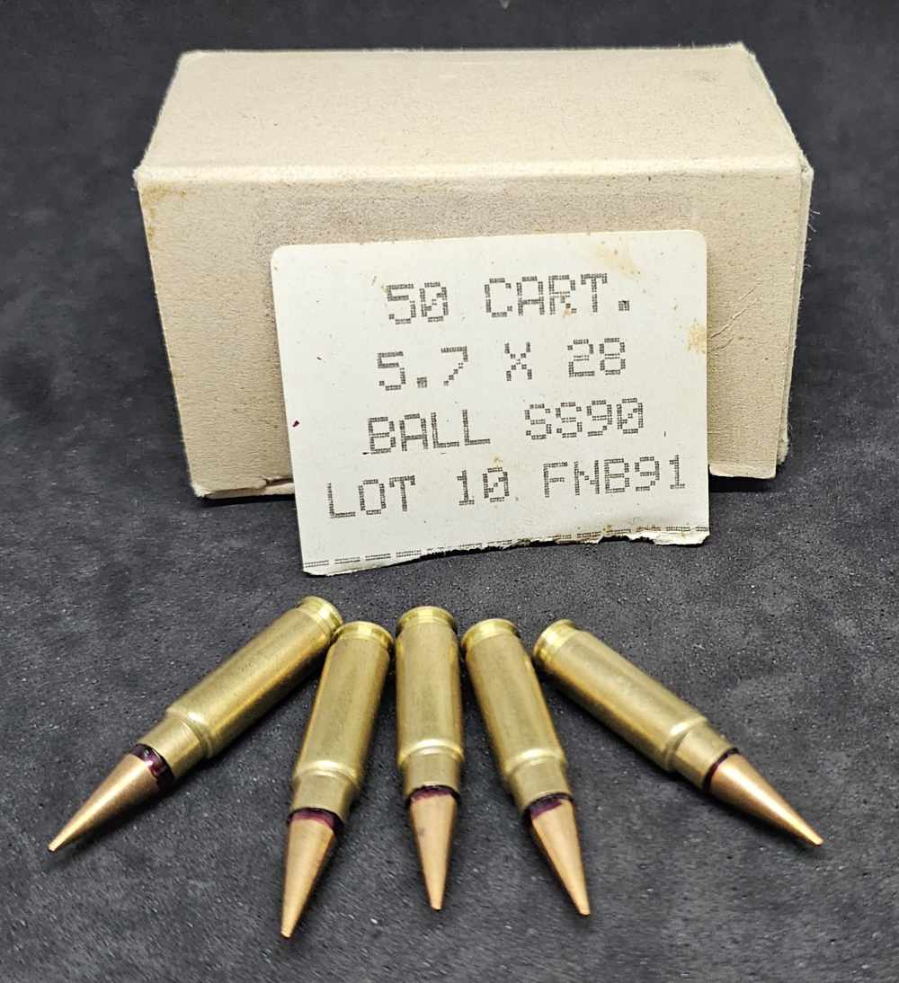 1 round of Rare Collectible 5.7x28mm SS90 5.7x28  predates SS190-img-5