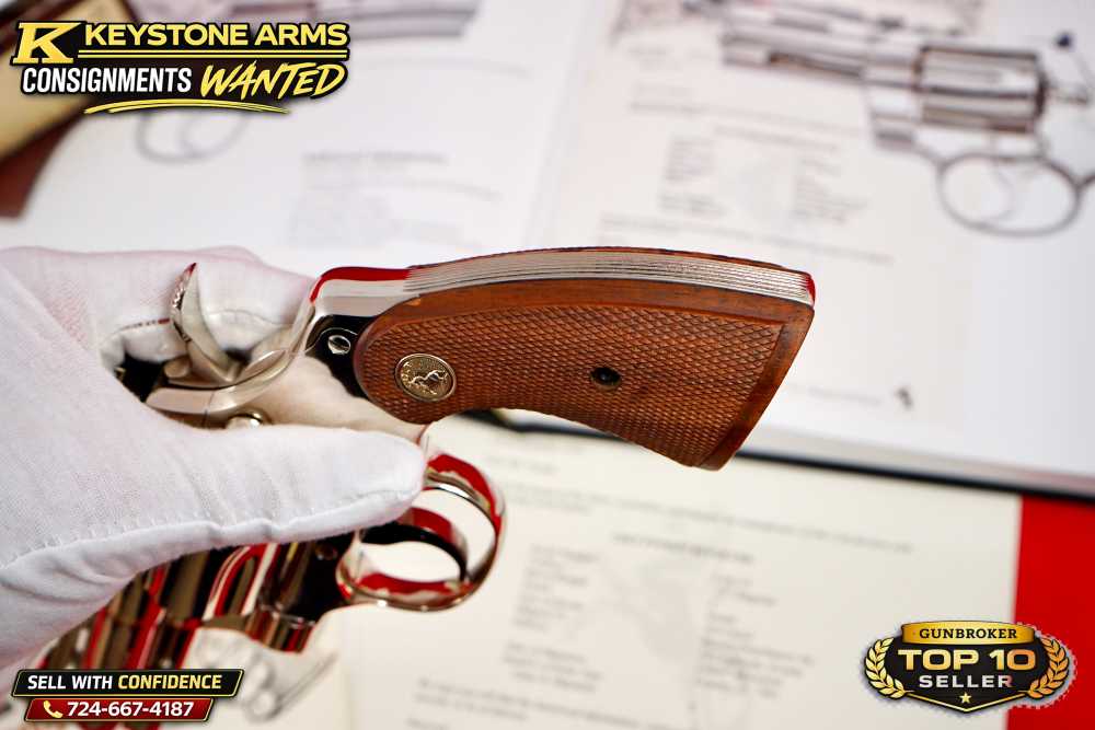 KING OF SNAKE GUNS 3" NICKEL COLT PYTHON DOCUMENTED IN BOOK NIB GRAIL-img-19