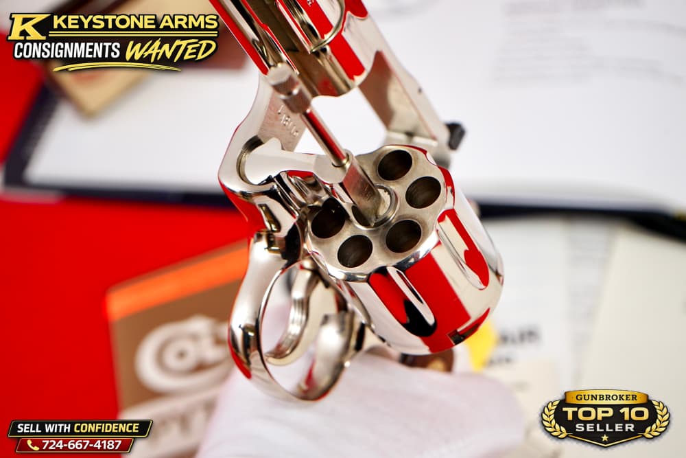 KING OF SNAKE GUNS 3" NICKEL COLT PYTHON DOCUMENTED IN BOOK NIB GRAIL-img-15