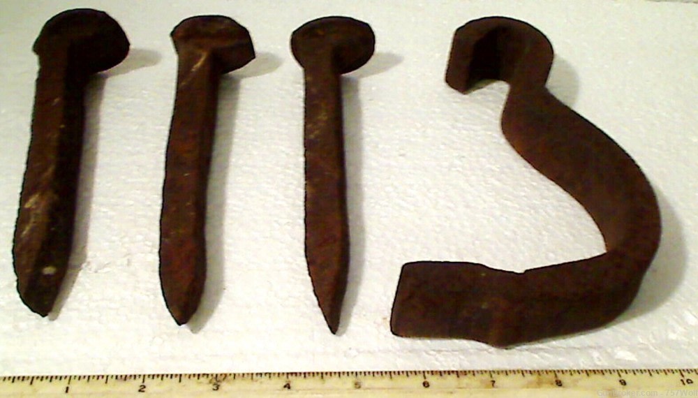 Authentic Civil War Tredegar Iron Works Richmond Railroad Dug Iron Relics-img-0