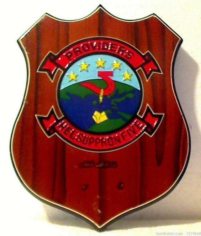 USN Providers HELSUPPRON FIVE Helicopter Support Squadron 5 Guam Plaque-img-0