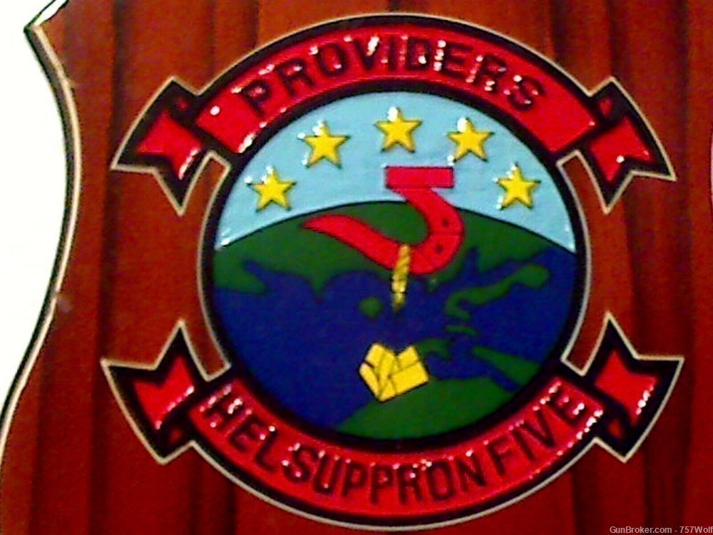 USN Providers HELSUPPRON FIVE Helicopter Support Squadron 5 Guam Plaque-img-1