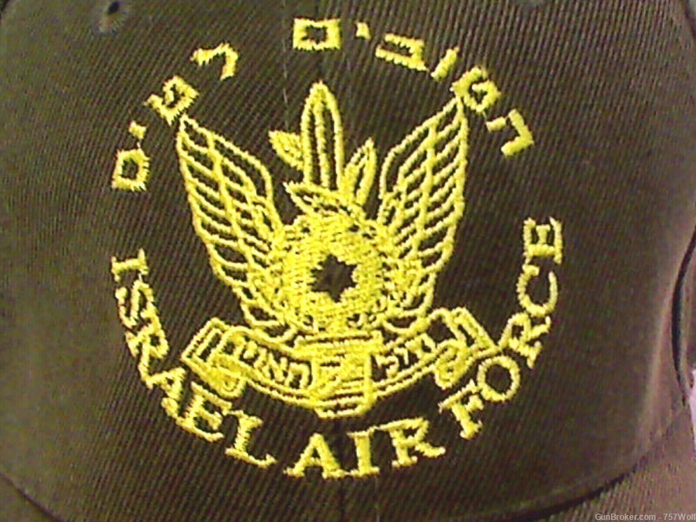 Israel Israeli Air Force Embroidered Baseball Cap Hat Adjustable OD Green-img-1
