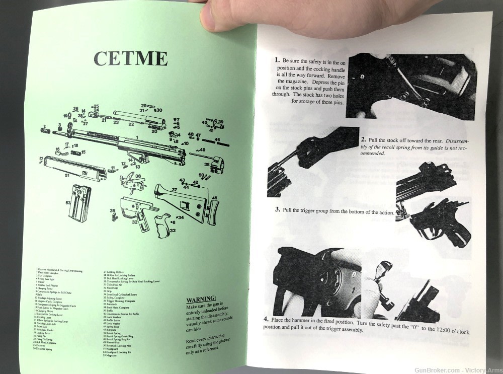 CETME Rifle Takedown Guide Manual Book-img-1