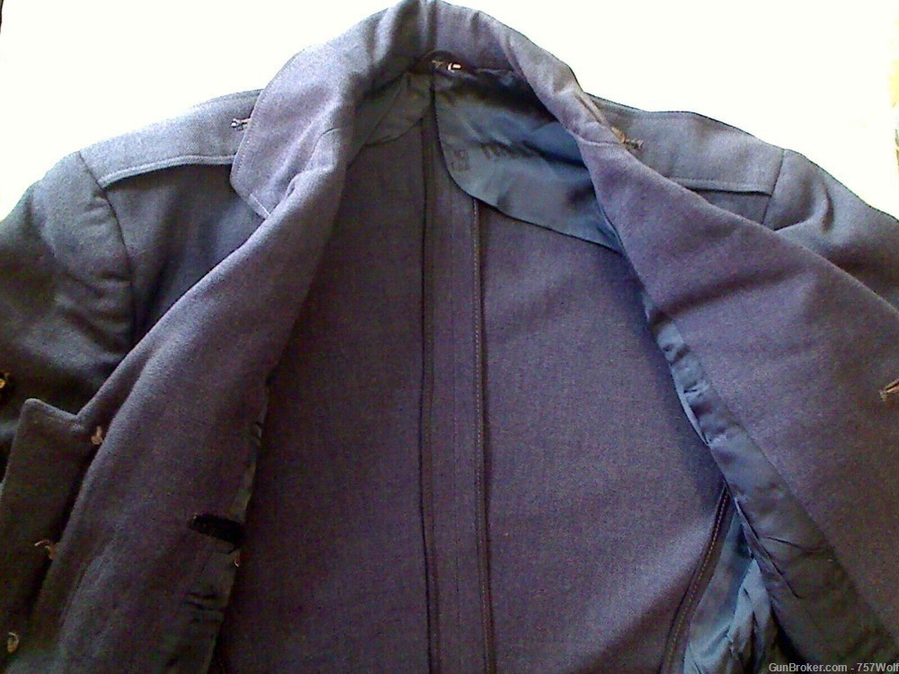 Vintage USAF US Air Force Blue Dress Jacket 37R Airman First Class Cut Edge-img-3