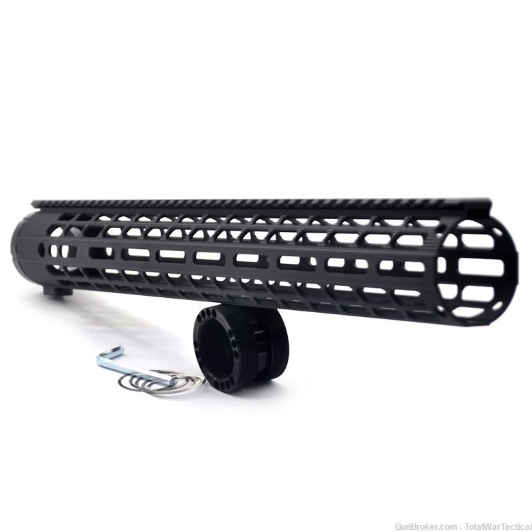 17" AR10 308 Low Profile MLOK MLOCK Free Float Handguard Rail 7.62 AR-10-img-3