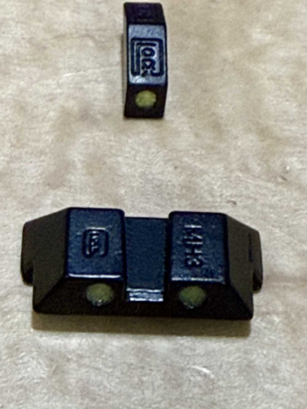 Factory OEM Glock Night Sights Tritium MH3 Front & Rear Sights Bright Glow-img-7