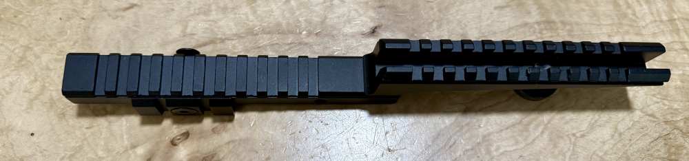 AR15 / M16 Z-Style Rail Carry Handle Mount, Black Aluminum Used-img-4