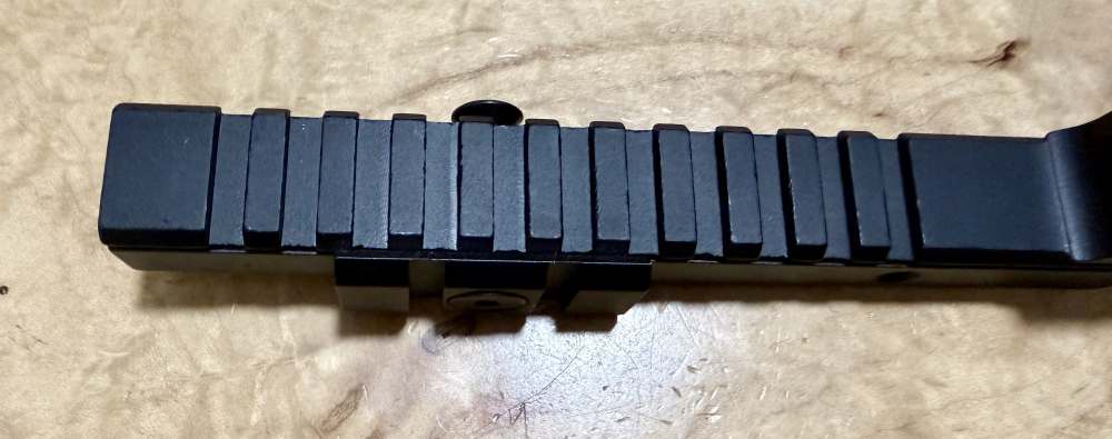 AR15 / M16 Z-Style Rail Carry Handle Mount, Black Aluminum Used-img-6