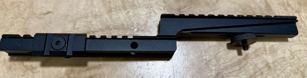 AR15 / M16 Z-Style Rail Carry Handle Mount, Black Aluminum Used-img-3