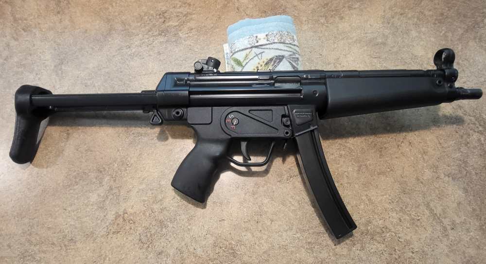 HK MP5 Machine Gun - Transferable Registered Receiver 9mm - Double Push Pin-img-4