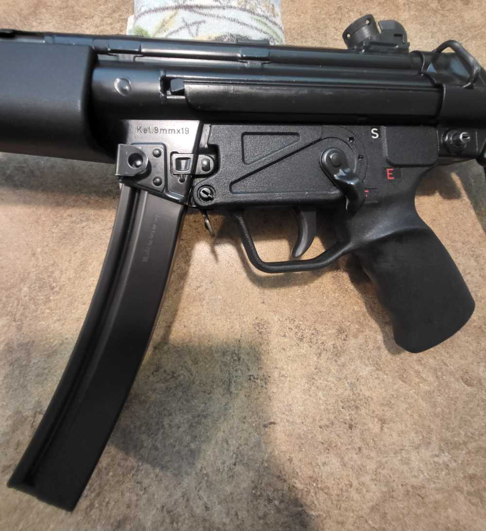 HK MP5 Machine Gun - Transferable Registered Receiver 9mm - Double Push Pin-img-2