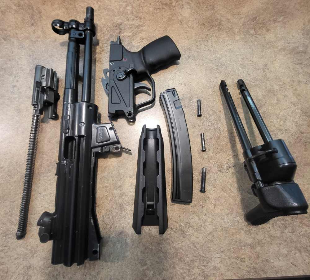 HK MP5 Machine Gun - Transferable Registered Receiver 9mm - Double Push Pin-img-8