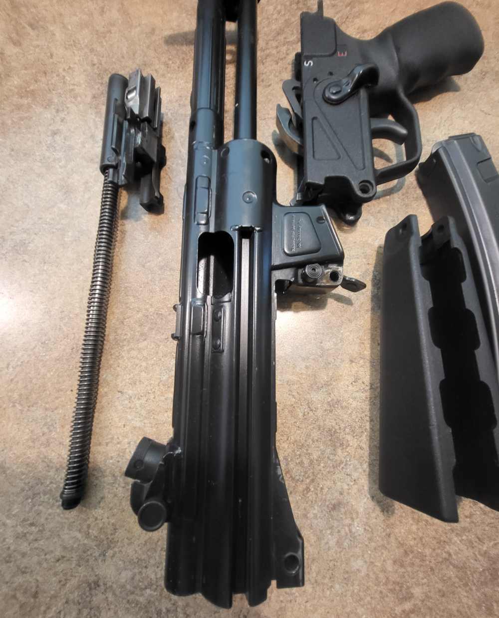 HK MP5 Machine Gun - Transferable Registered Receiver 9mm - Double Push Pin-img-9