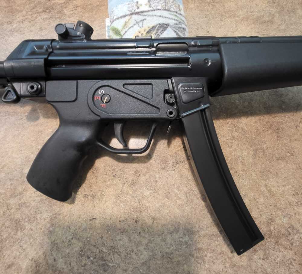 HK MP5 Machine Gun - Transferable Registered Receiver 9mm - Double Push Pin-img-6
