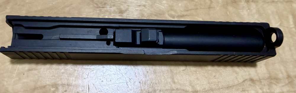 P80 9mm Glock 17 Gen 3 Stripped Slide Front/Rear Serations With Barrel-img-3