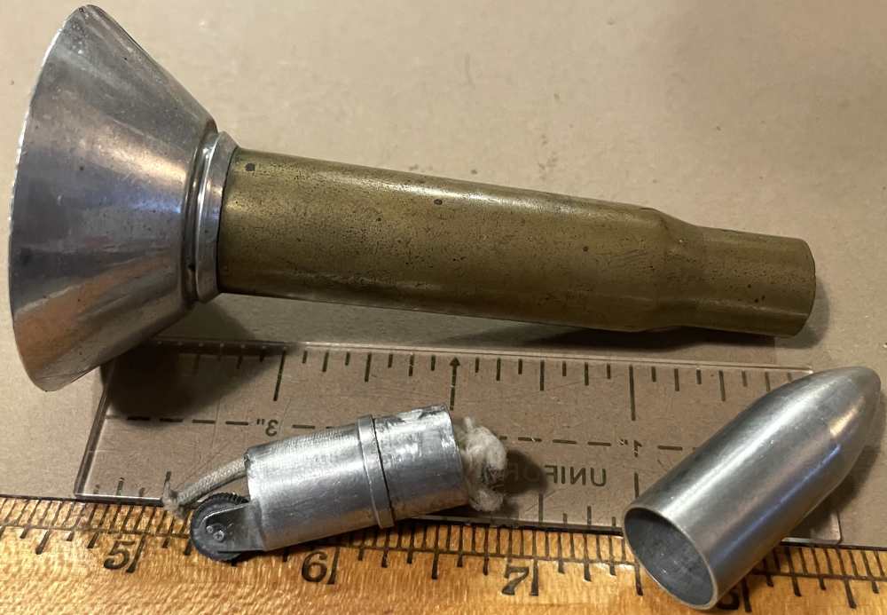  Trench Art Lighter 1943 Brass Souvenir-img-1