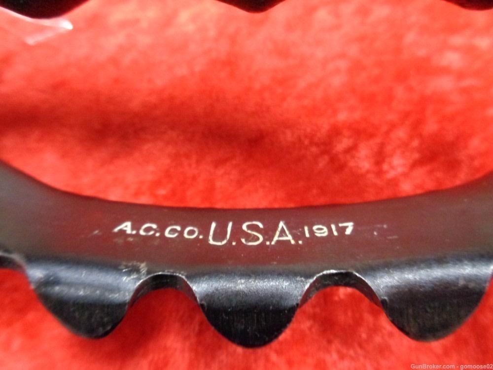 RARE US 1917 Trench Knife AC Co World War 1 WWI Knuckle Dagger WE TRADE BUY-img-9