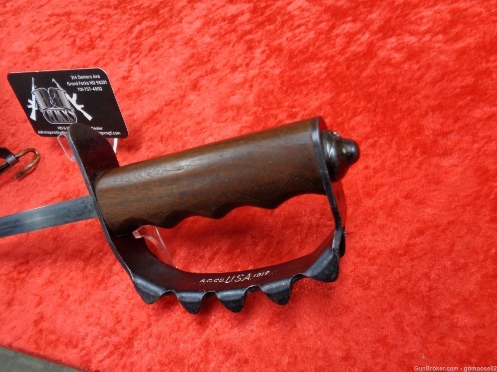 RARE US 1917 Trench Knife AC Co World War 1 WWI Knuckle Dagger WE TRADE BUY-img-31
