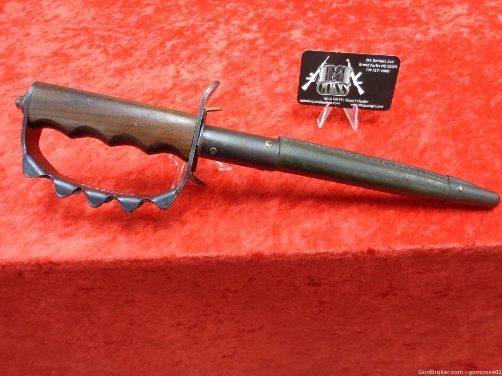 RARE US 1917 Trench Knife AC Co World War 1 WWI Knuckle Dagger WE TRADE BUY-img-0