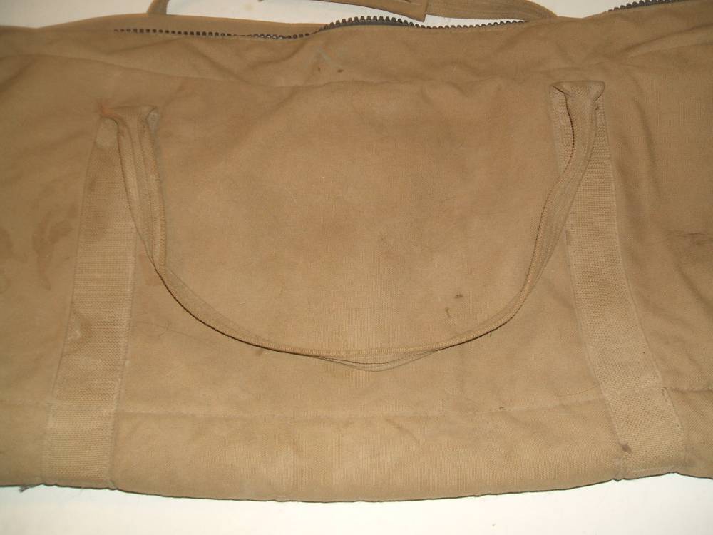 Vintage Bulldog brand soft rifle case & shooting mat, khaki canvas-img-6