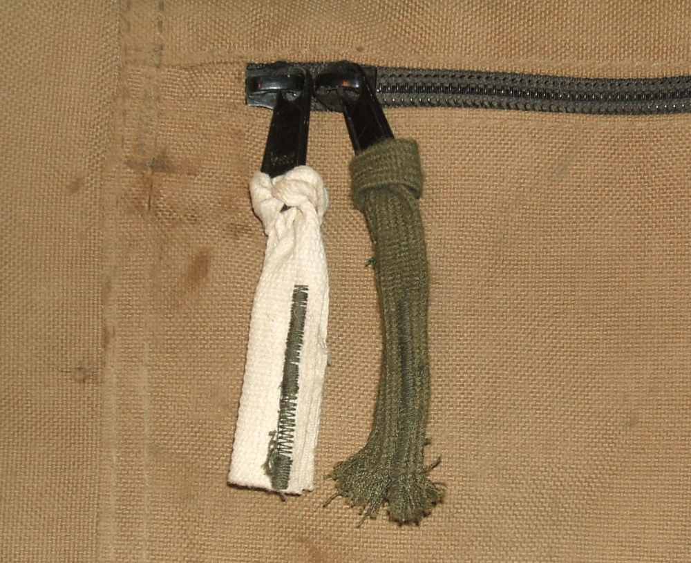 Vintage Bulldog brand soft rifle case & shooting mat, khaki canvas-img-5