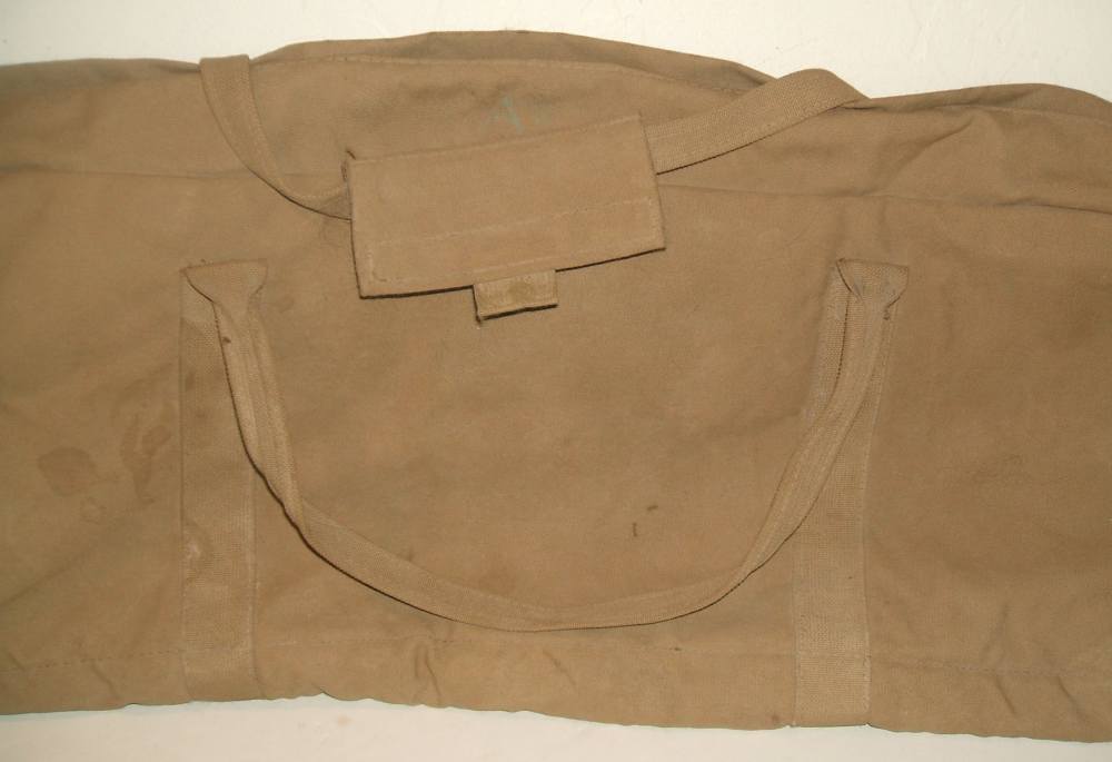 Vintage Bulldog brand soft rifle case & shooting mat, khaki canvas-img-8