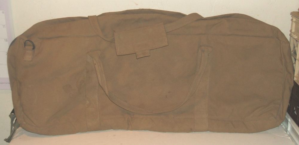 Vintage Bulldog brand soft rifle case & shooting mat, khaki canvas-img-9