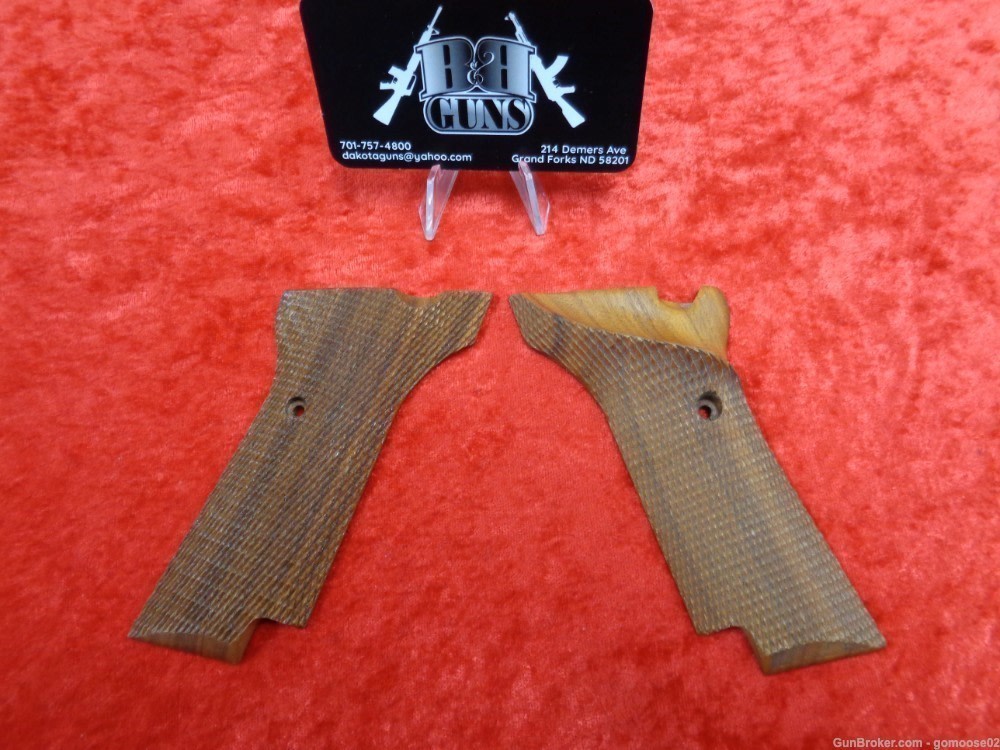 High Standard Wood Grips Military Model RH Hi Semi Auto 22 LR I TRADE-img-12