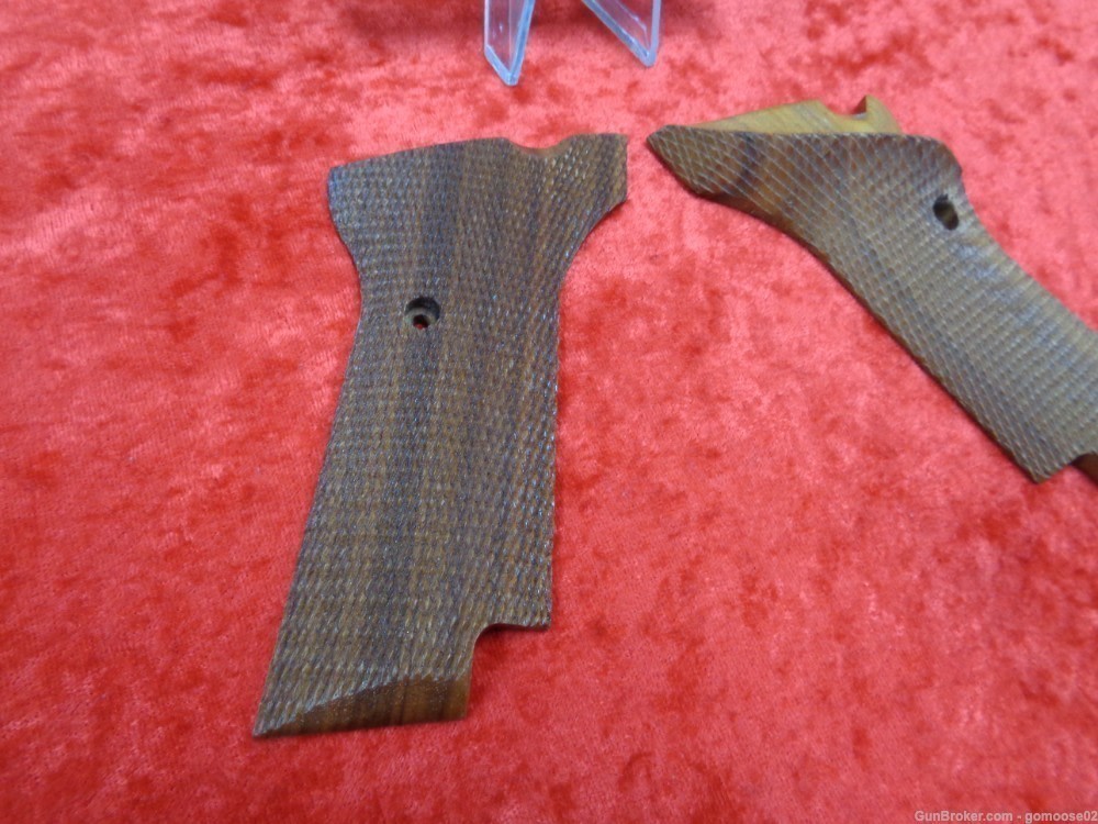 High Standard Wood Grips Military Model RH Hi Semi Auto 22 LR I TRADE-img-1