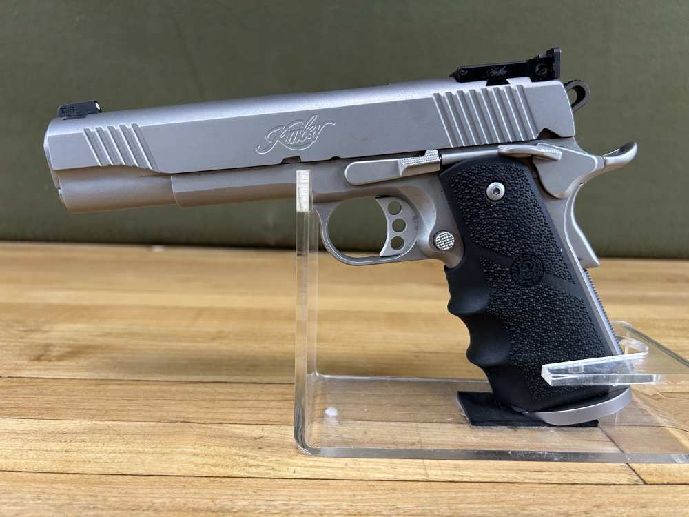 Kimber Stainless Target II 1911 Pistol .45 ACP Semi Auto Two Mags VGC Hogue-img-5