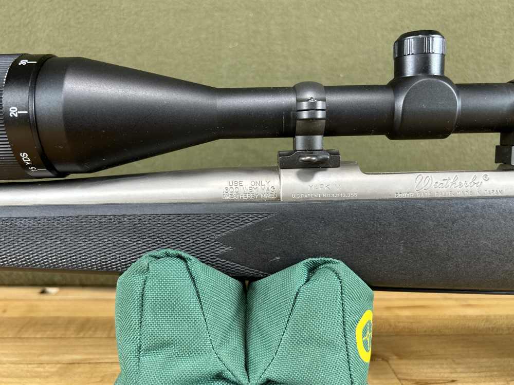 Weatherby Mark V Bolt Action Rifle .300 WBY MAG 25" Brl Used Hammers Optic -img-6