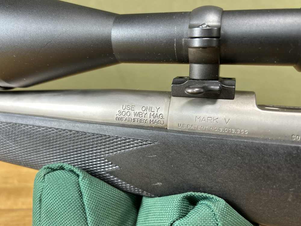 Weatherby Mark V Bolt Action Rifle .300 WBY MAG 25" Brl Used Hammers Optic -img-14