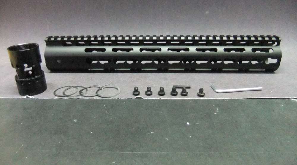 13.5" AR15 AR Slim Light Keymod Free Float Handguard Rail Grip 5.56 223-img-0