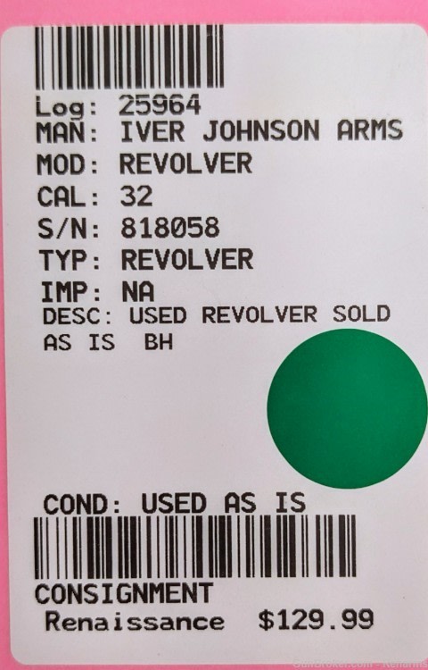 Iver Johnson 5 shot revolver chambered in 32-img-4