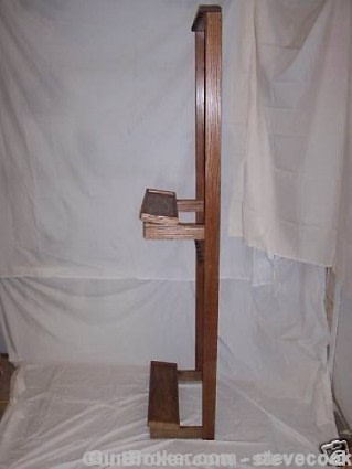 16 Gun Rack Collector Display Walnut Finish 2 Pack-img-3