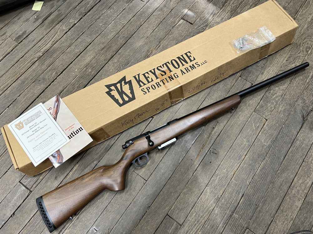 Keystone Arms model 10 bolt action shotgun w box limited mfg 20 ga -img-0