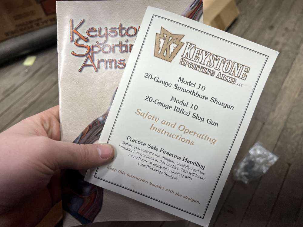 Keystone Arms model 10 bolt action shotgun w box limited mfg 20 ga -img-27