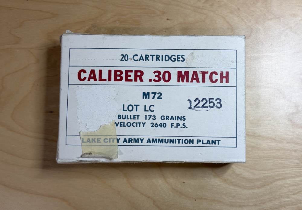 ONE BOX LAKE CITY CALIBER .30 MATCH 1968-img-1